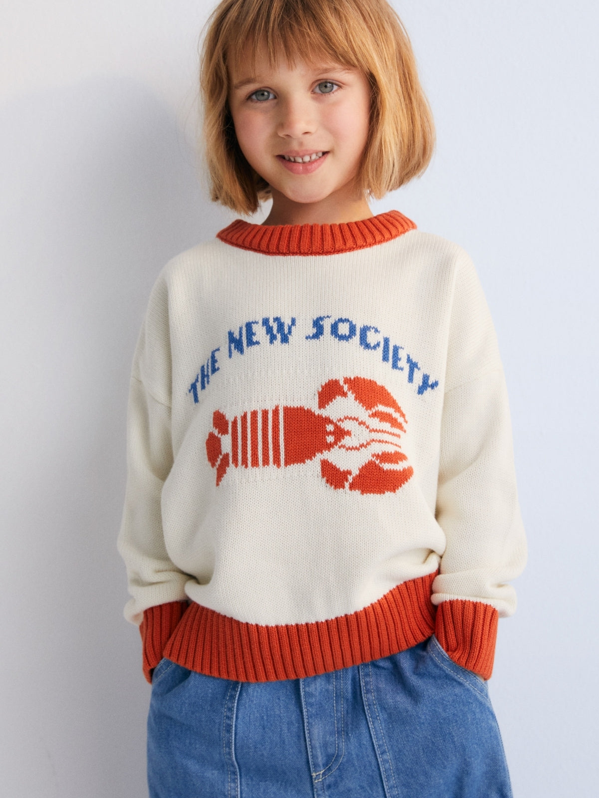 Cotton Lobster Sweater Sweaters The New Society