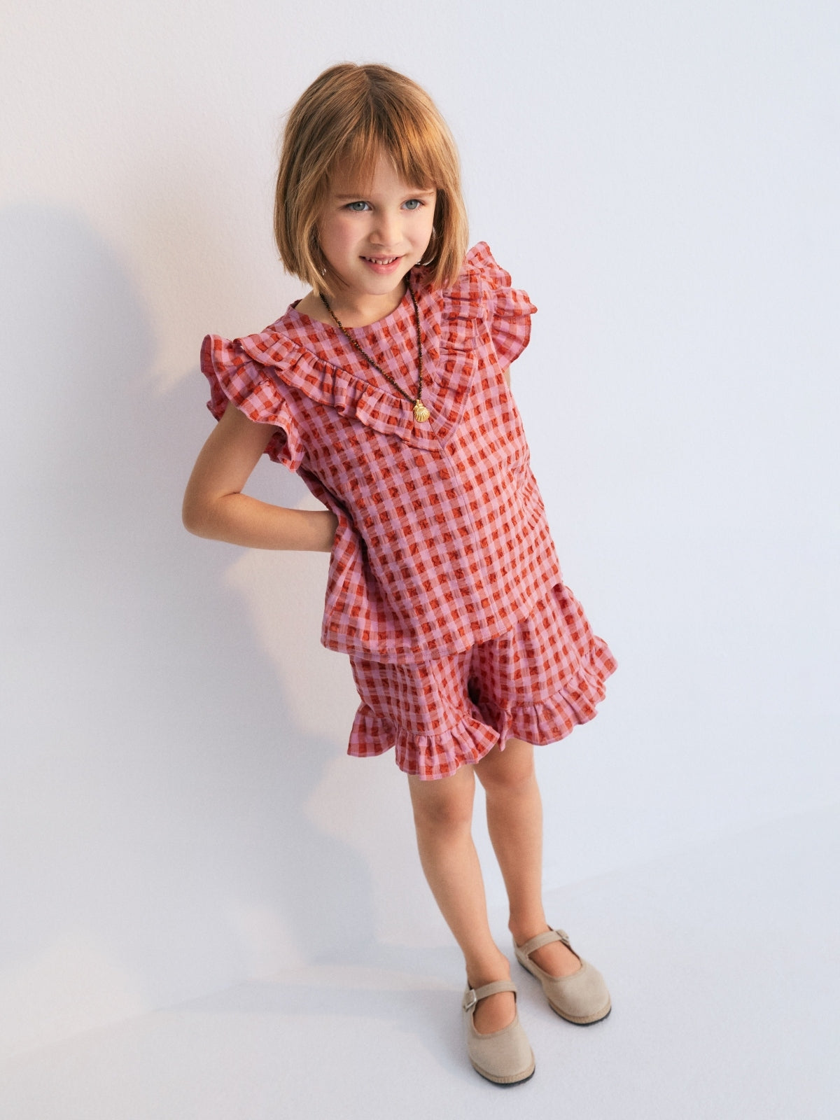 Iris Gingham Ruffle Set Sets The New Society