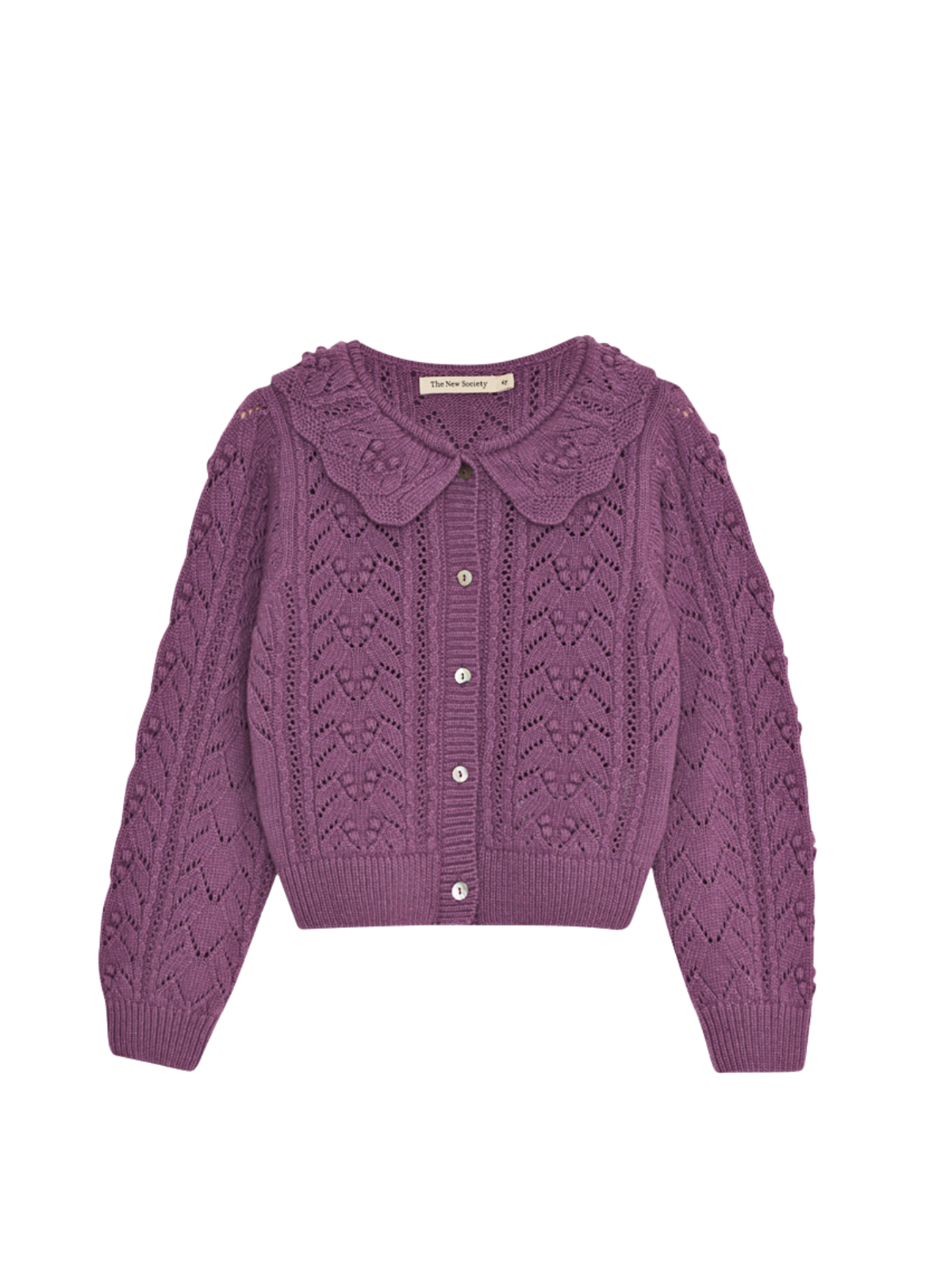 Lila Cardigan Sweaters The New Society Grape Bliss 2Y
