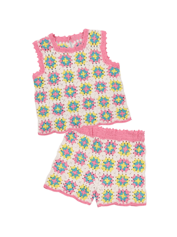 Nikaia Crochet Knit Set Sets The New Society Coconut 2Y