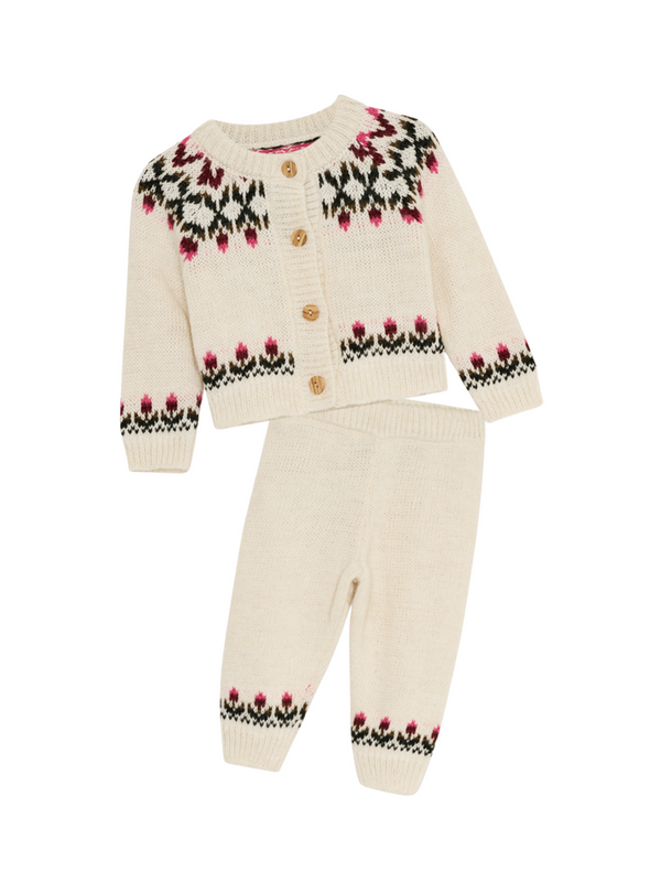 Wendy Fair Isle Baby Set Sets The New Society Moonlight White 3M