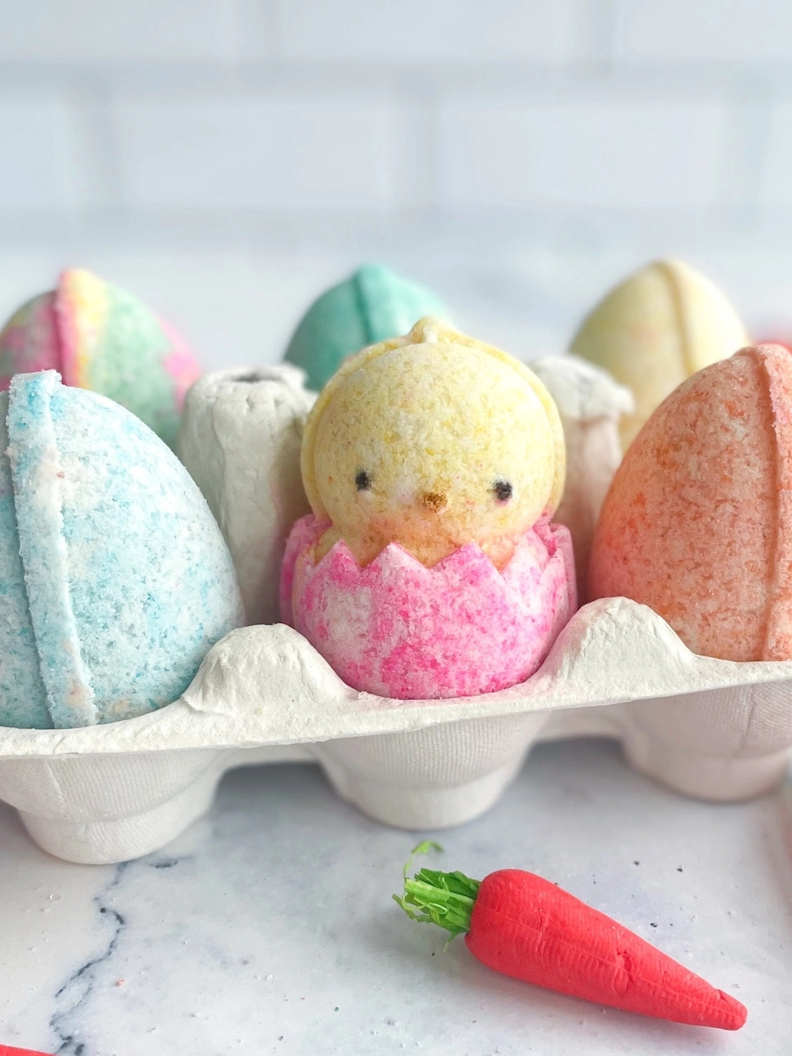 Easter Egg Bath Bombs with Hidden Toys Bath Toys The Sister Made