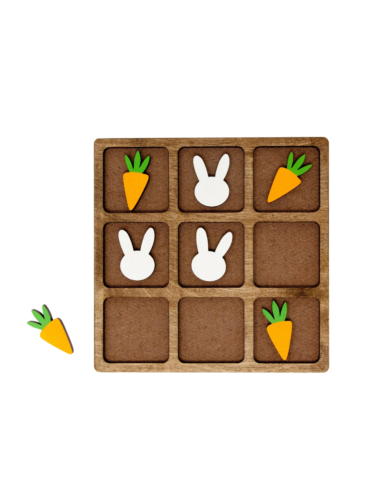 Bunny vs. Carrot Tic-Tac-Toe Board Games & Puzzles This & That Etc.