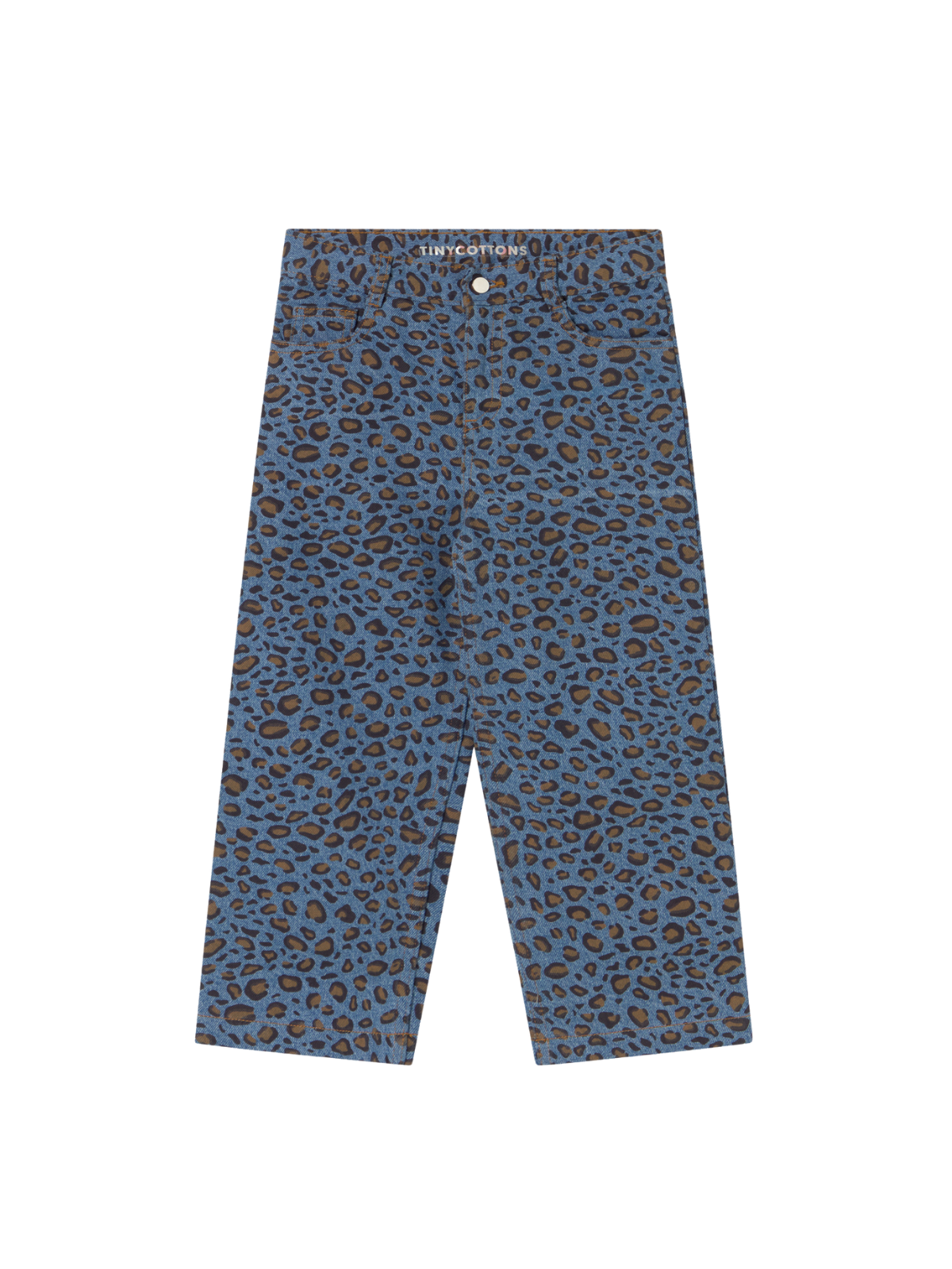 Animal Print Jeans Pants Tiny Cottons Dark Blue 3Y