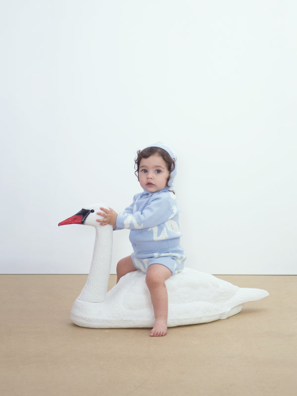Big Swans Knit Baby Set Sets Tiny Cottons