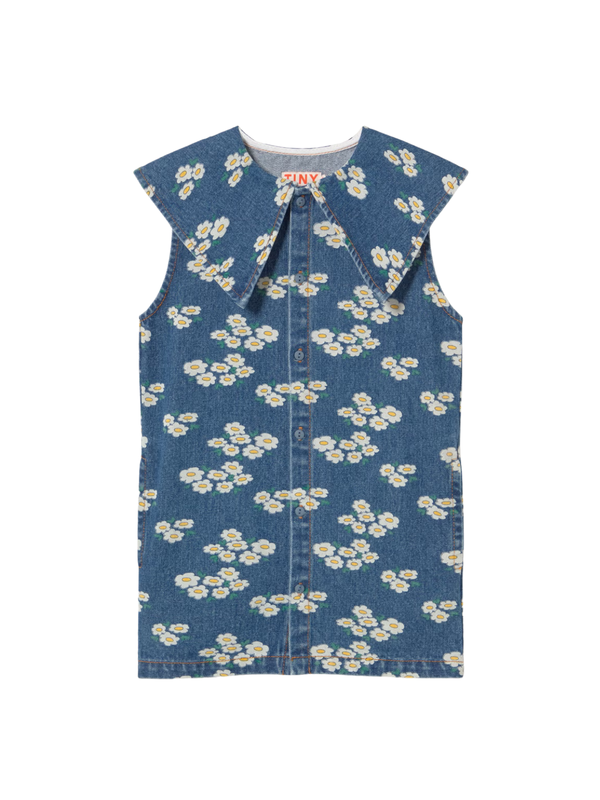 Blossoms Denim Dress