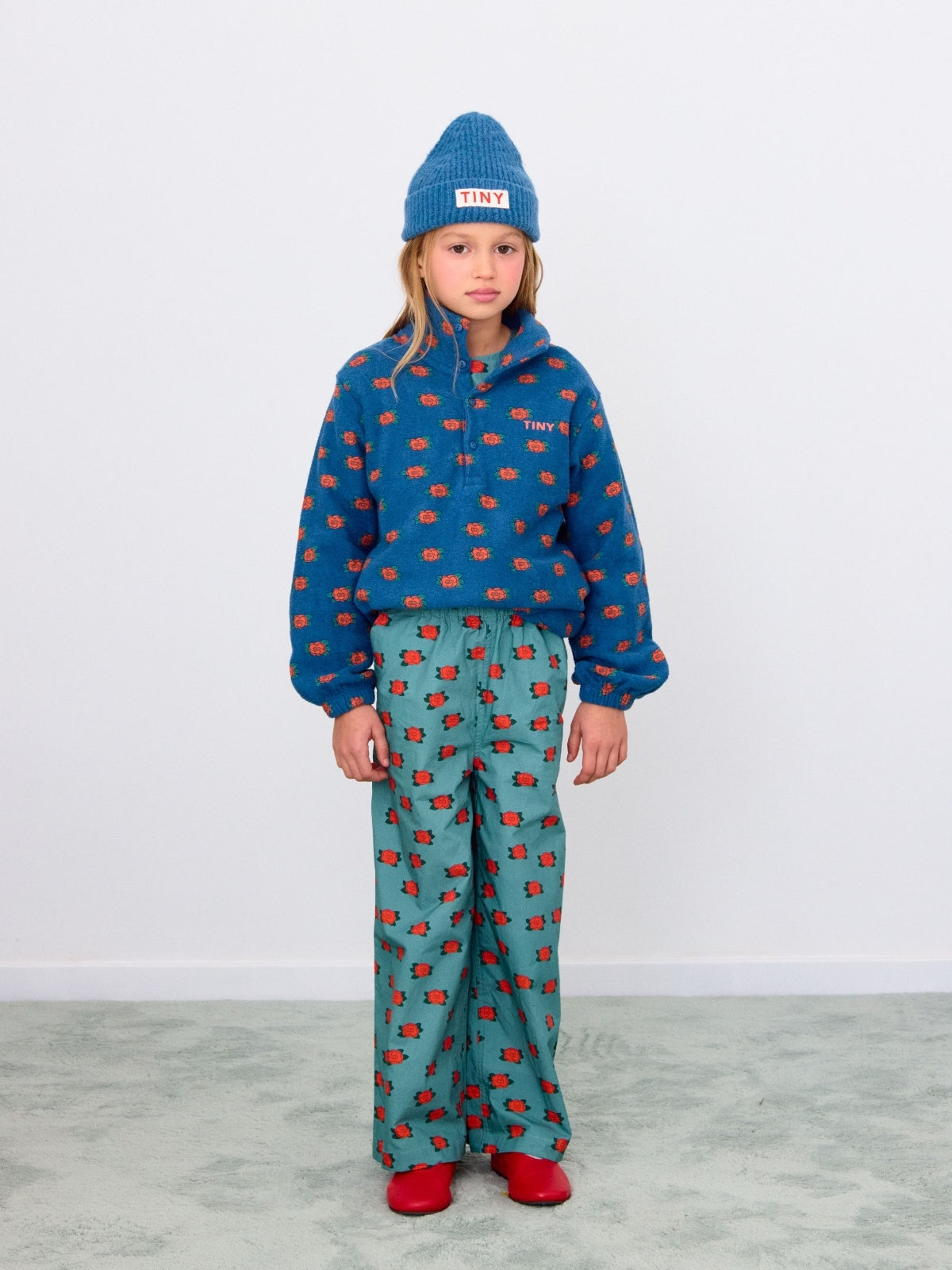 Camelias Floral Sweat Set Sets Tiny Cottons