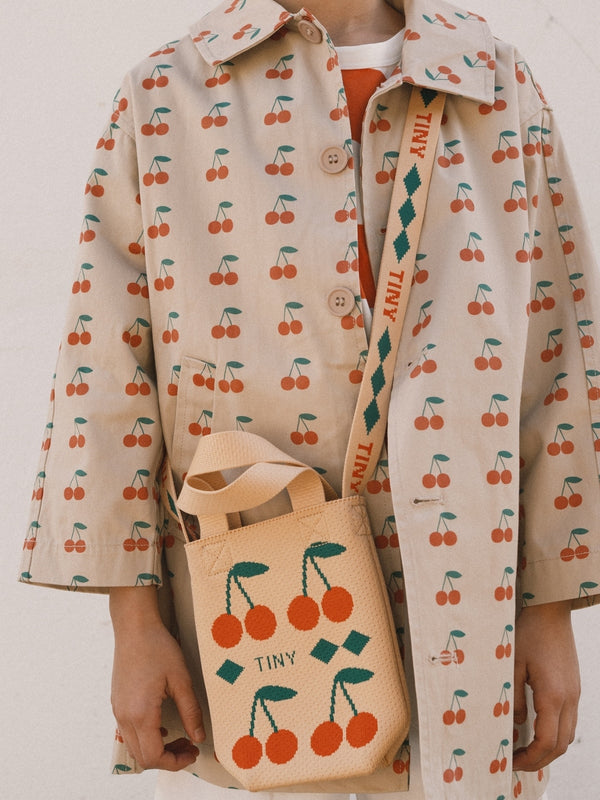 Cherries Trench Coat Outerwear Tiny Cottons