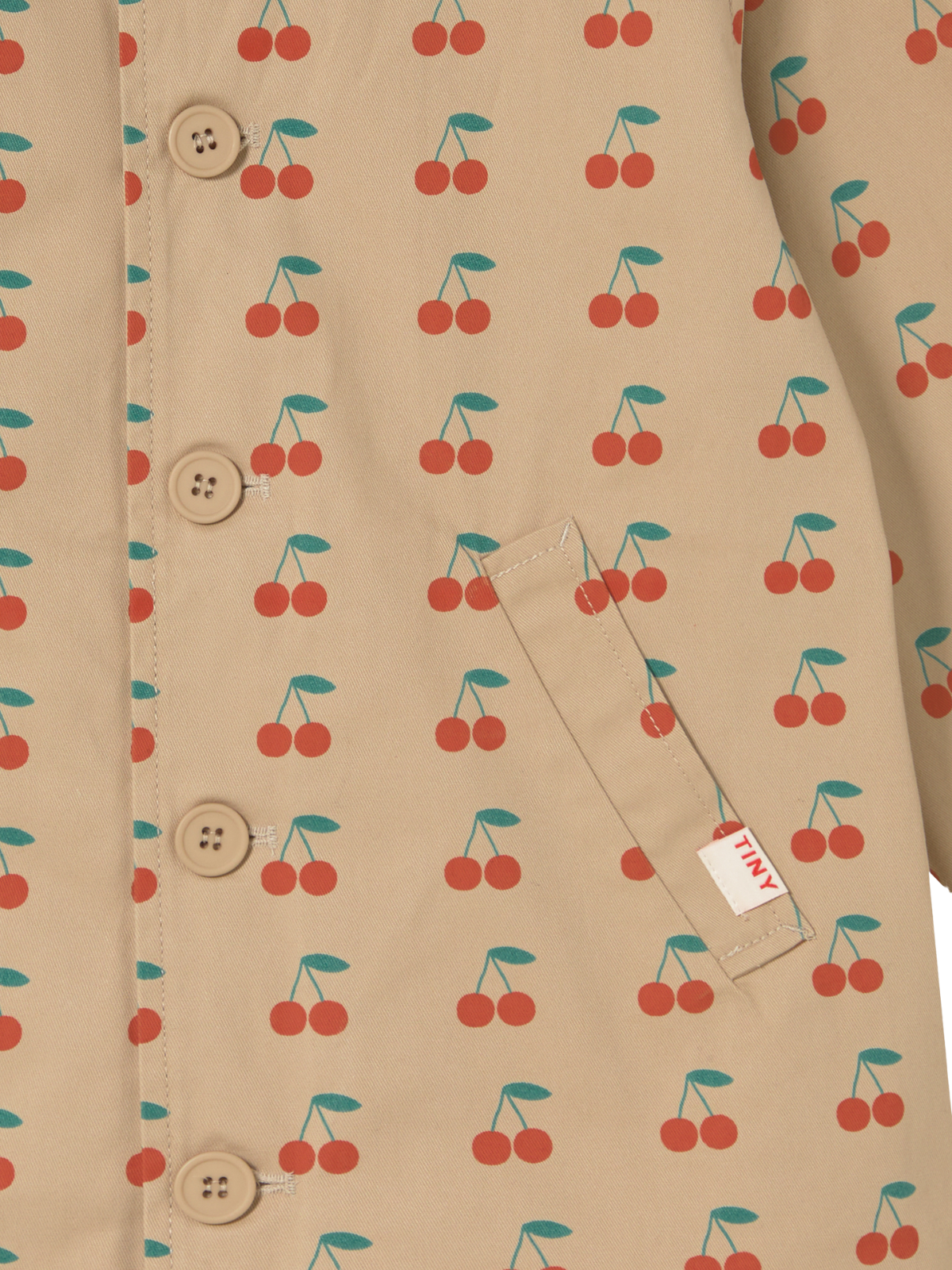 Cherries Trench Coat Outerwear Tiny Cottons