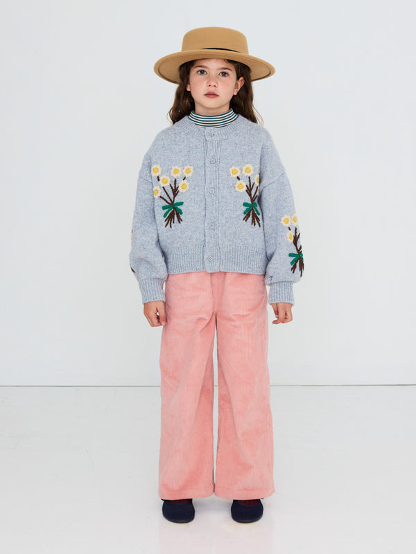 Daisies Embroidered Cardigan