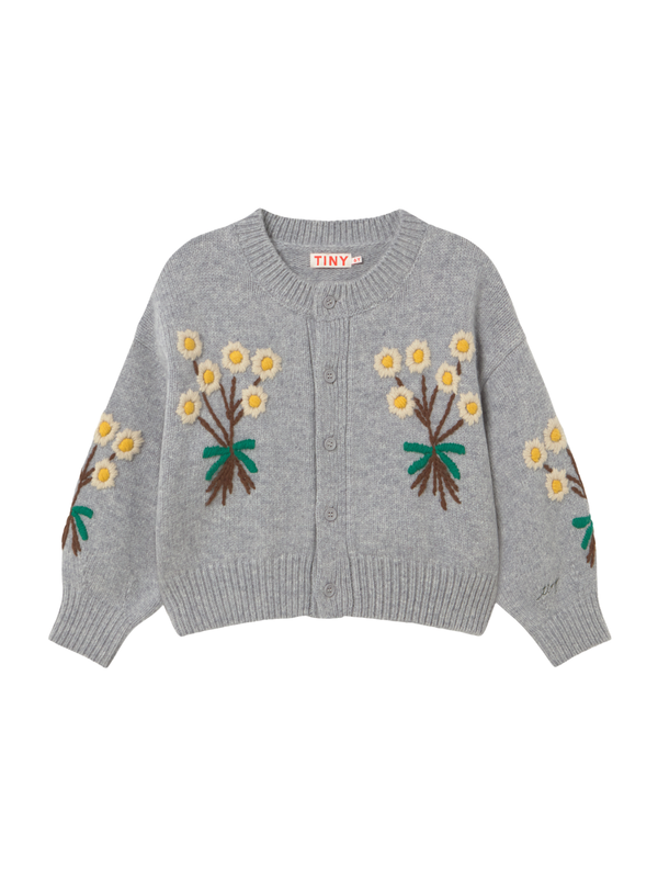 Daisies Embroidered Cardigan