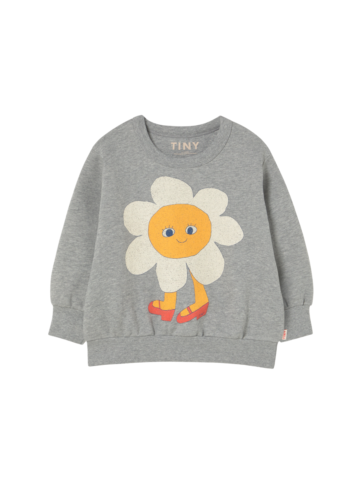 Flower Girl Graphic Sweatshirt Sweatshirts Tiny Cottons Medium Heather Gray 2Y