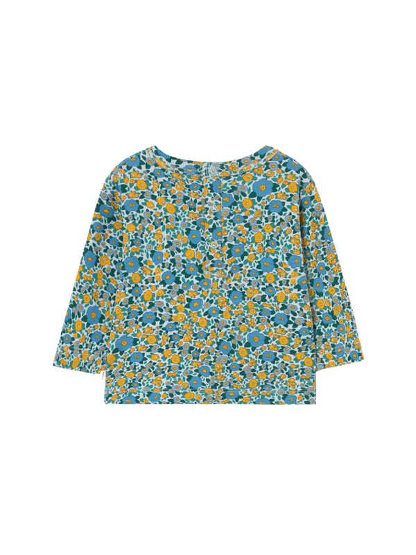 Flower Print Rib Baby Set