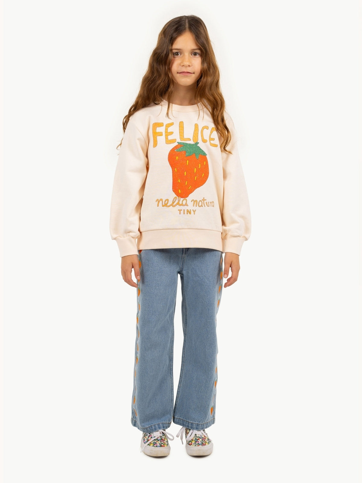 Nella Strawberry Graphic Sweatshirt Sweatshirts Tiny Cottons