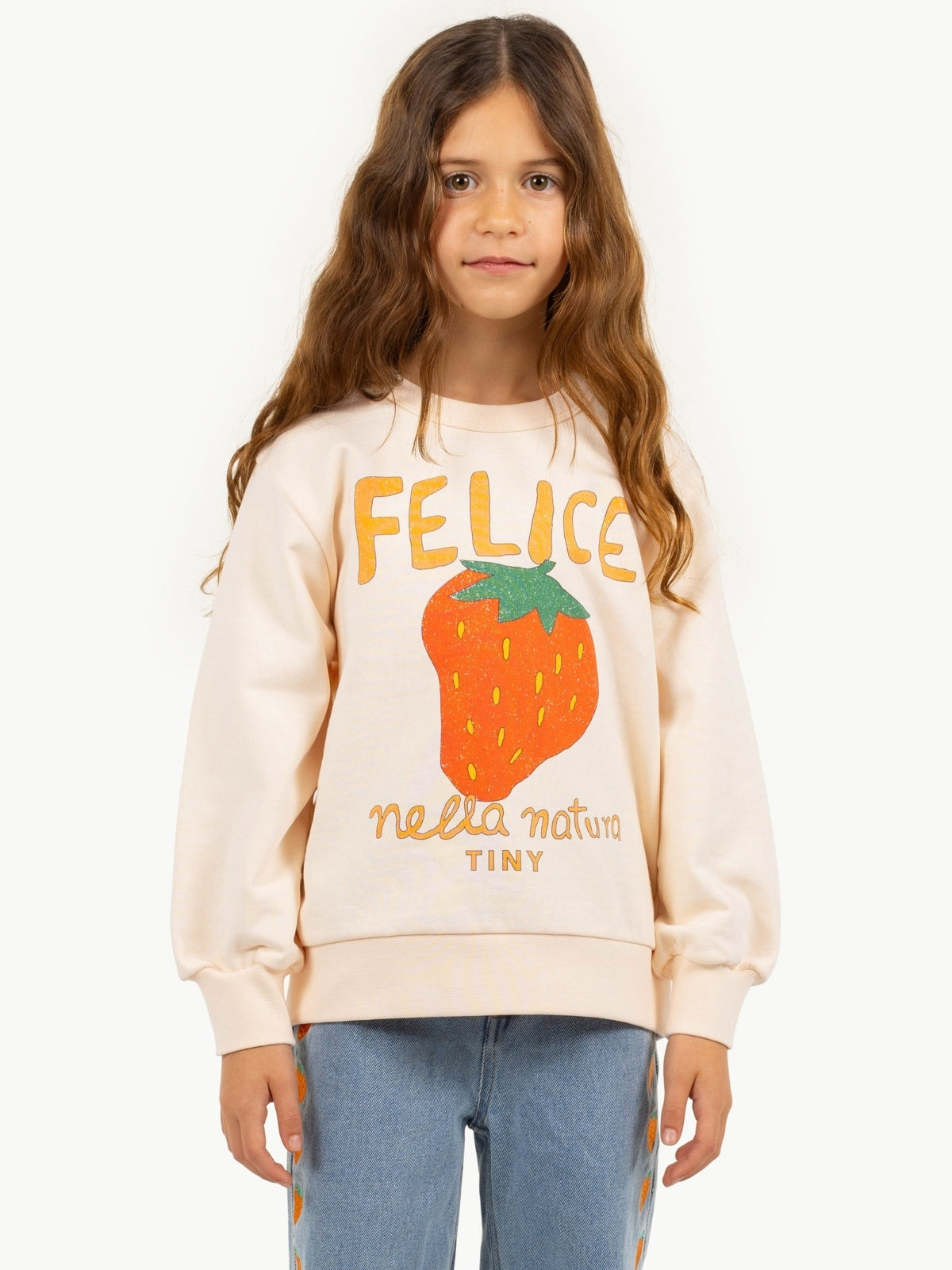 Nella Strawberry Graphic Sweatshirt Sweatshirts Tiny Cottons