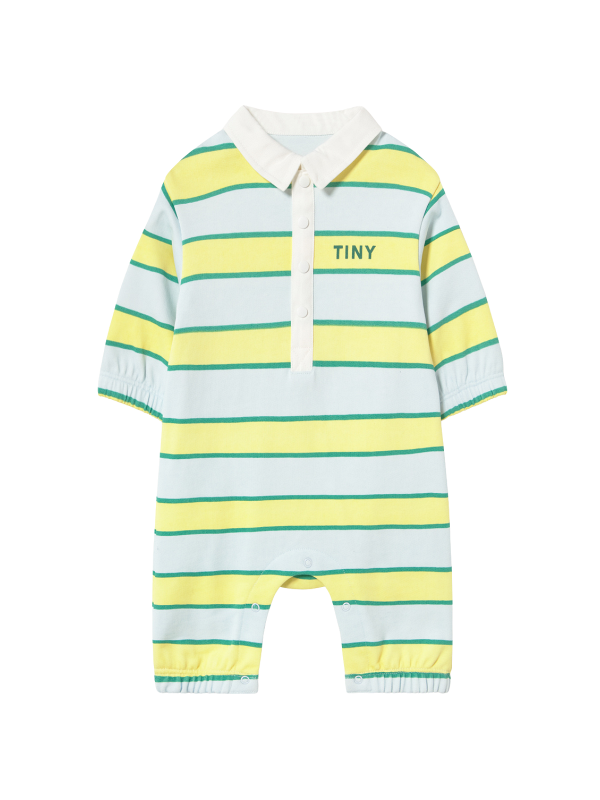 Retro Striped Polo Romper Rompers Tiny Cottons Mellow Stripe 6M