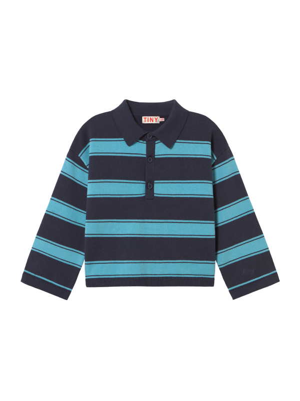 Retro Stripes Sweater - Navy Stripe