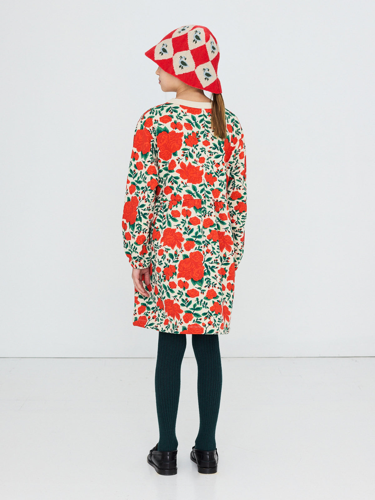 Roses Cotton Dress, In full bloom
