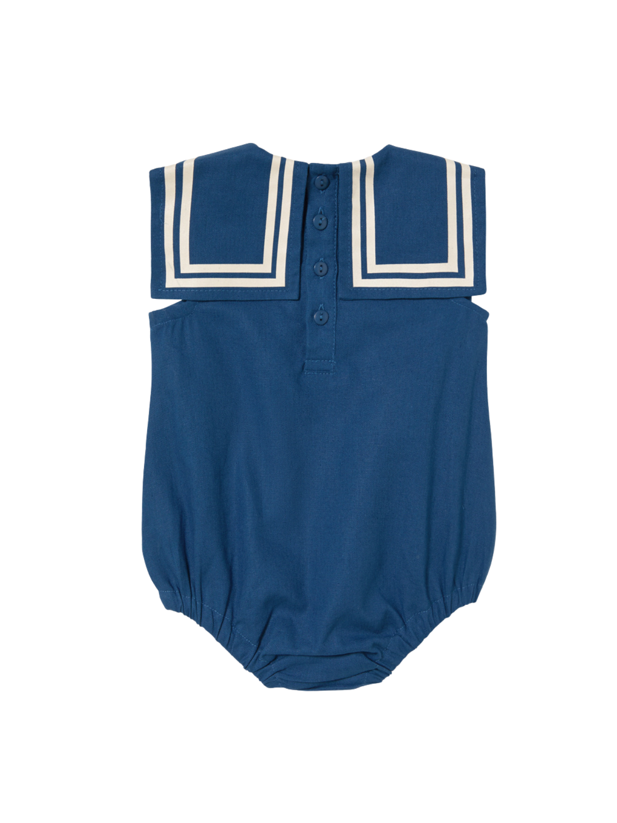 Sailor Collar Linen Romper Rompers Tiny Cottons