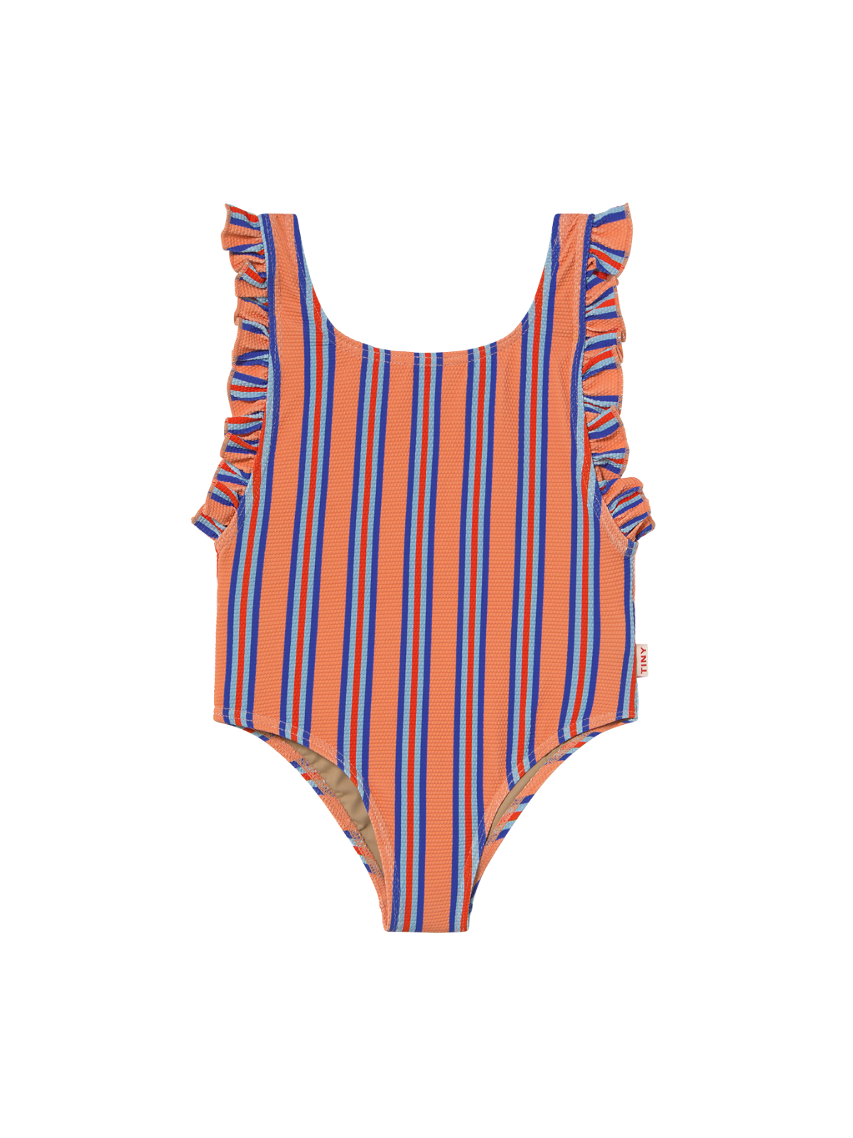 Stripes Swimsuit Swim Tiny Cottons Papaya 2Y