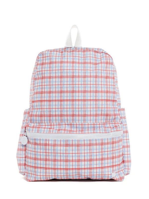 Classic Plaid Backpacker Bags TRVL Design Classic Plaid Red