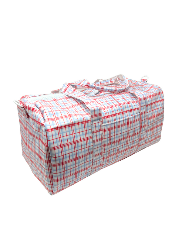 Classic Plaid Red Weekender Bags TRVL Design Classic Plaid Red  