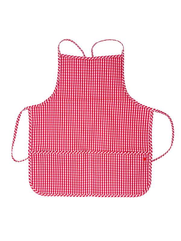 Gingham Red Apron Arts & Crafts TRVL Design   