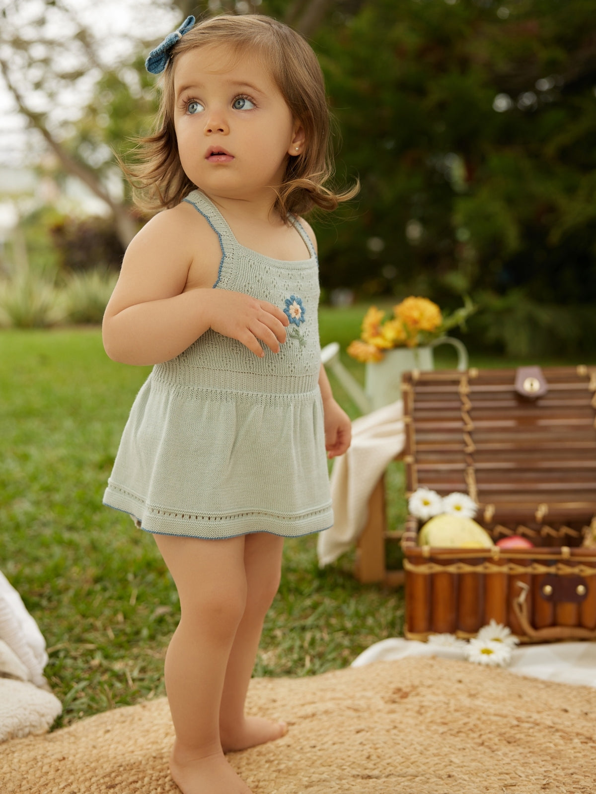 Andrea Knit Baby Dress Dresses Tun Tun