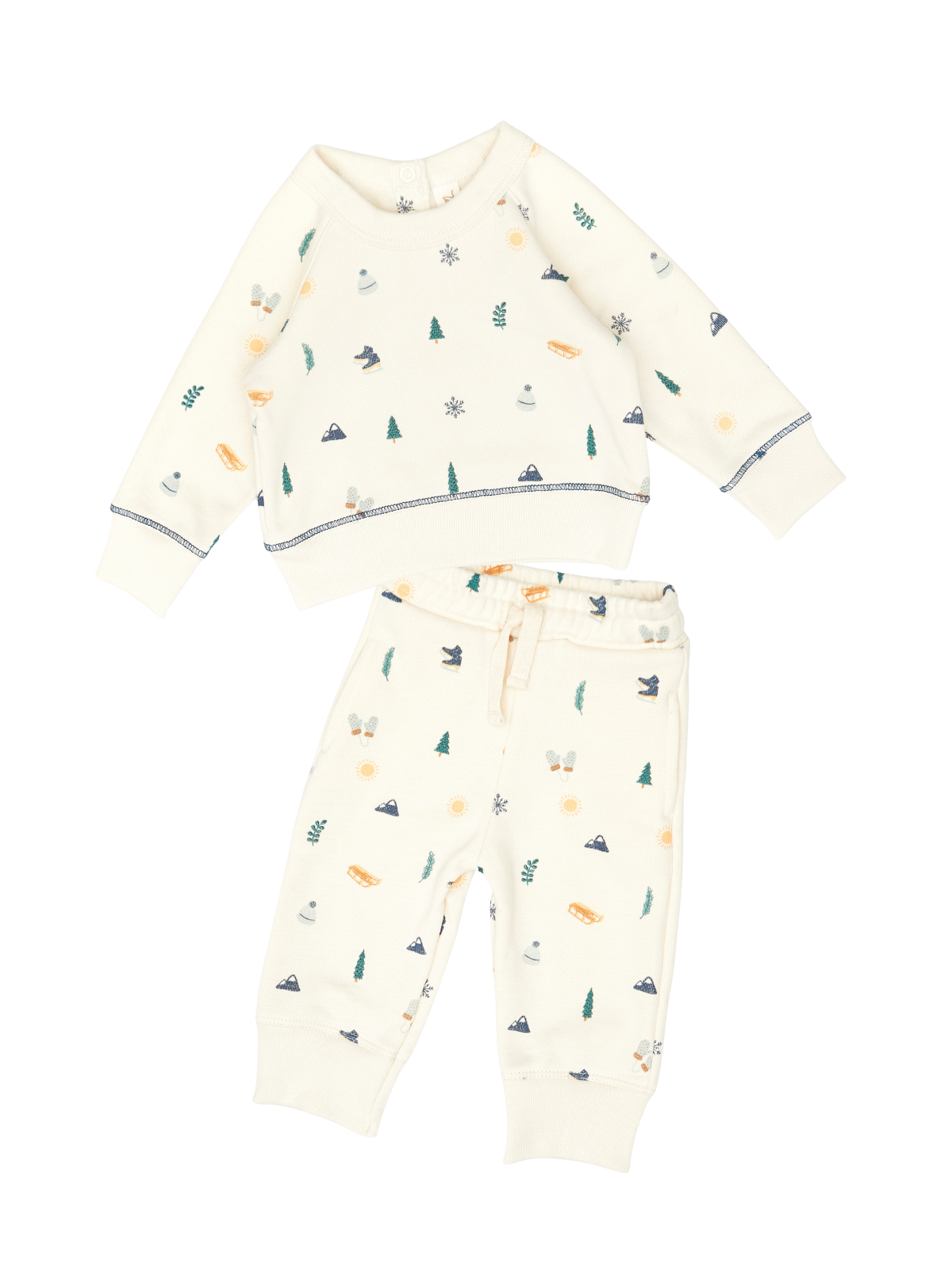 Aspen Sweat Set Sets Tun Tun Winter White 6-12M