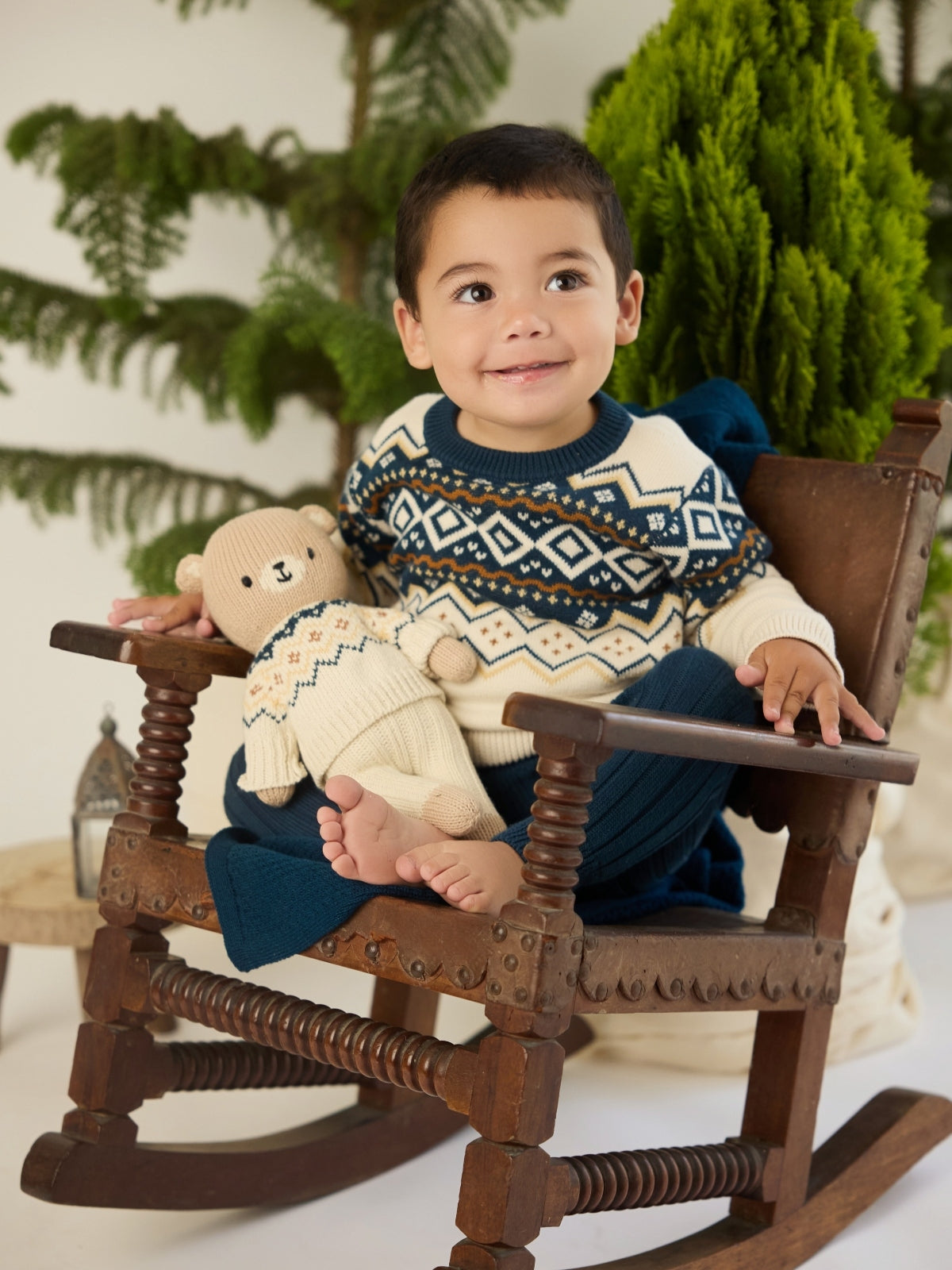 Navy Fair Isle Sweater Set Sets Tun Tun