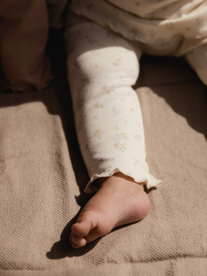 Floral Ruffle Long Sleeve Tee Set Sets UAUA