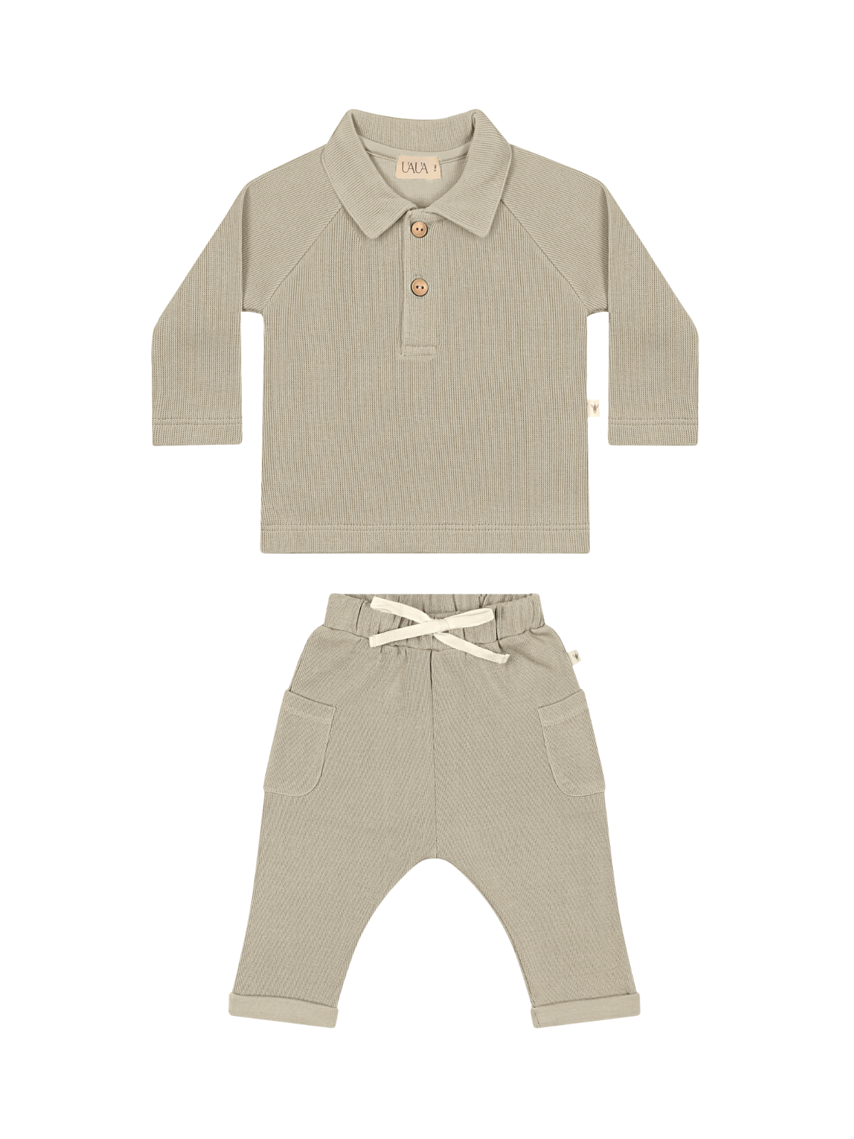 Long Sleeve Polo Set Sets UAUA Oceano 3/6M 