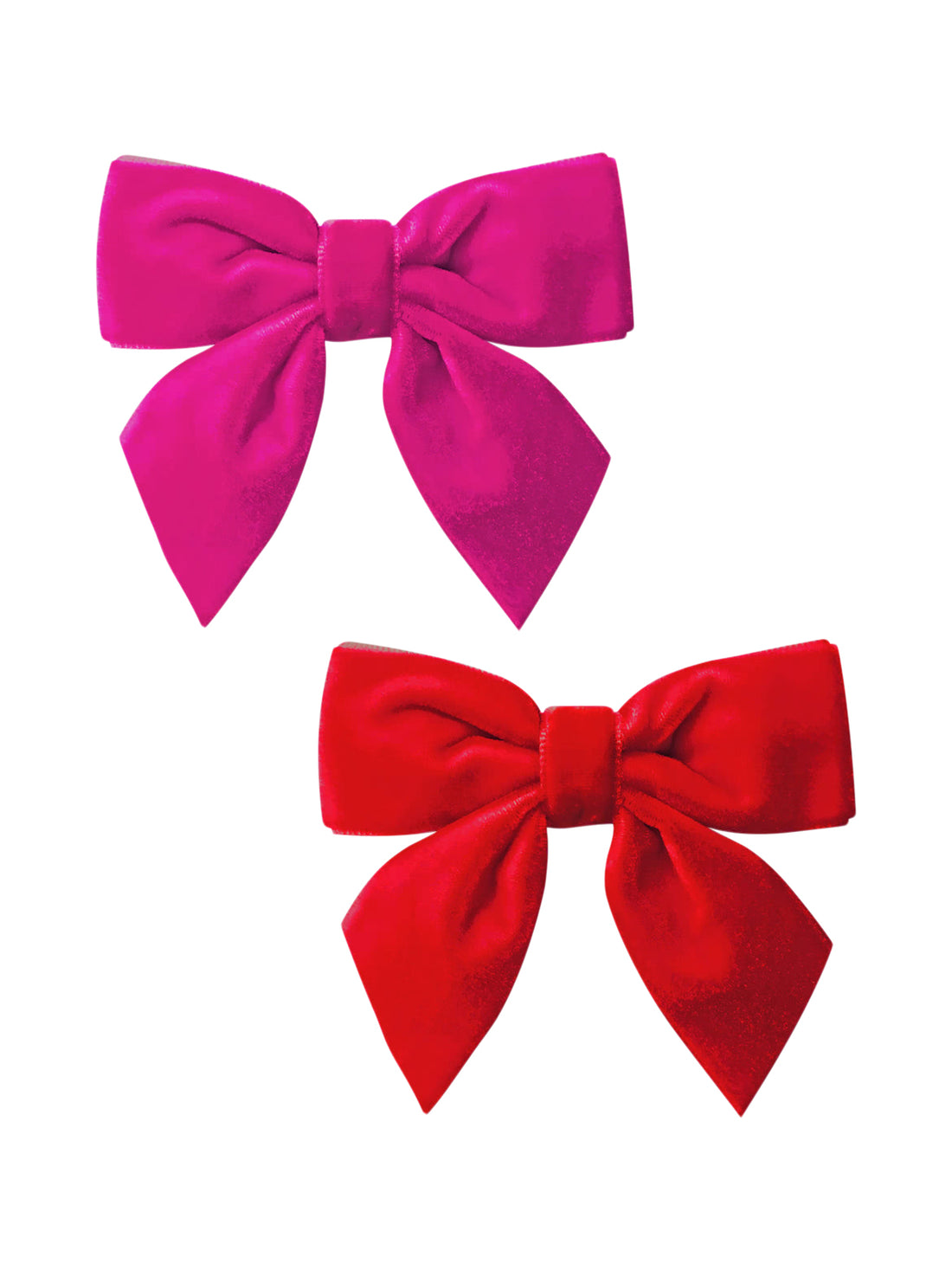 Velvet Hair Bow Set