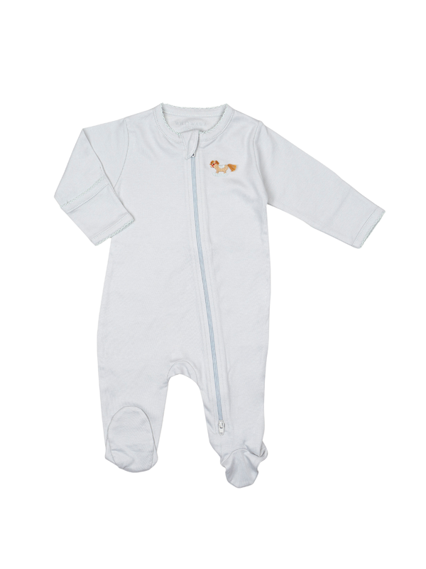 Pima Rocking Horse Embroidered Footie