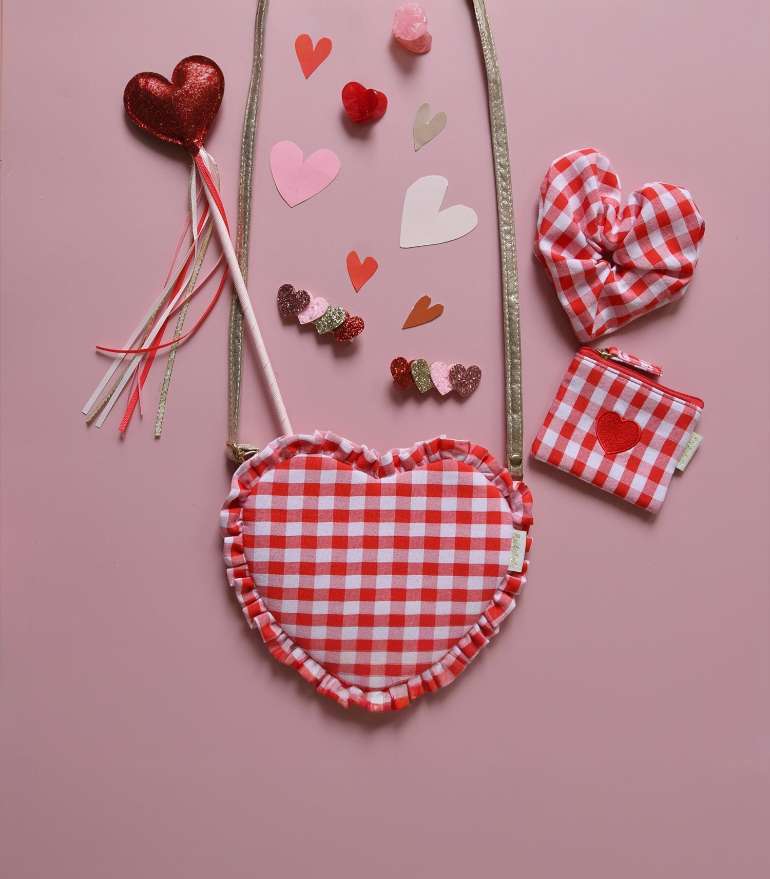 rockahula accessories on pink background