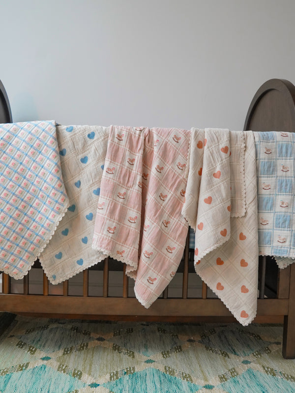 Zora Flowers Blanket Blankets Bebe Organic