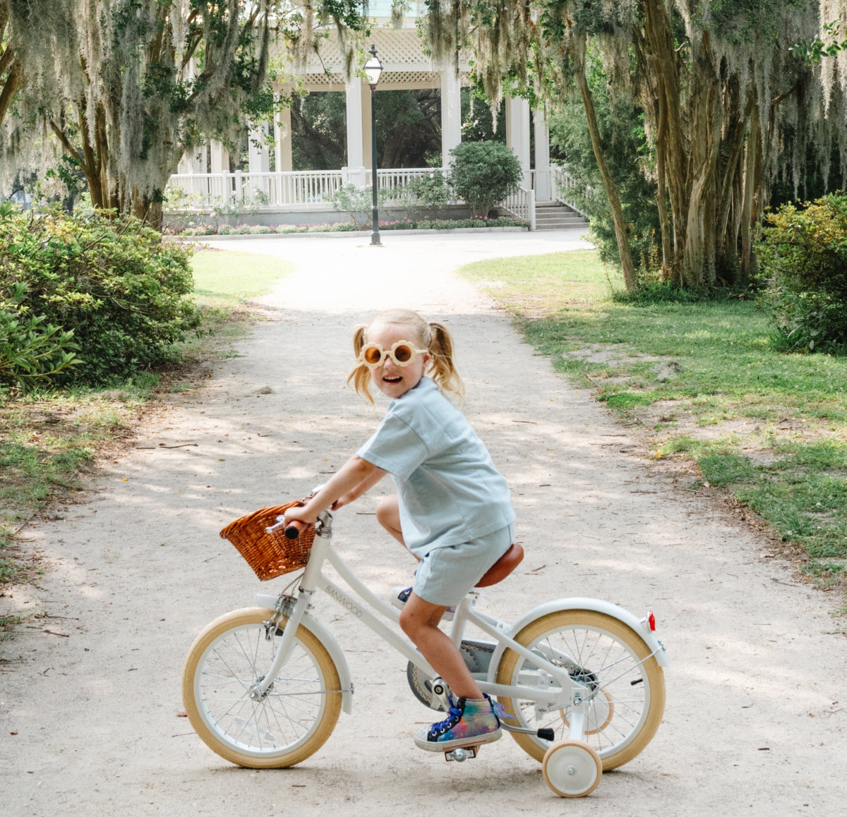 girl riding bike