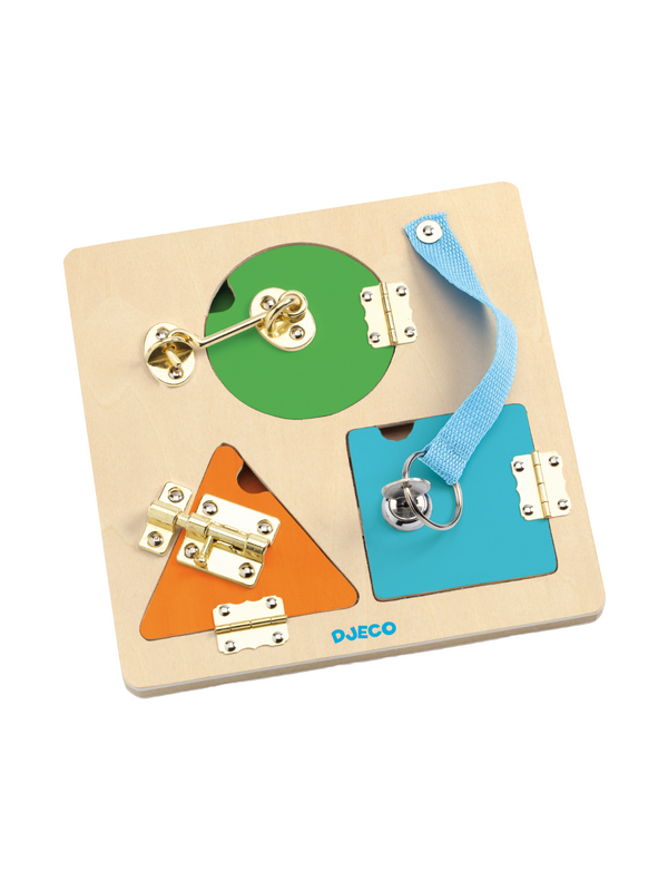 LockBasic Locking/Unlocking Wooden Skill Board Games & Puzzles Djeco   