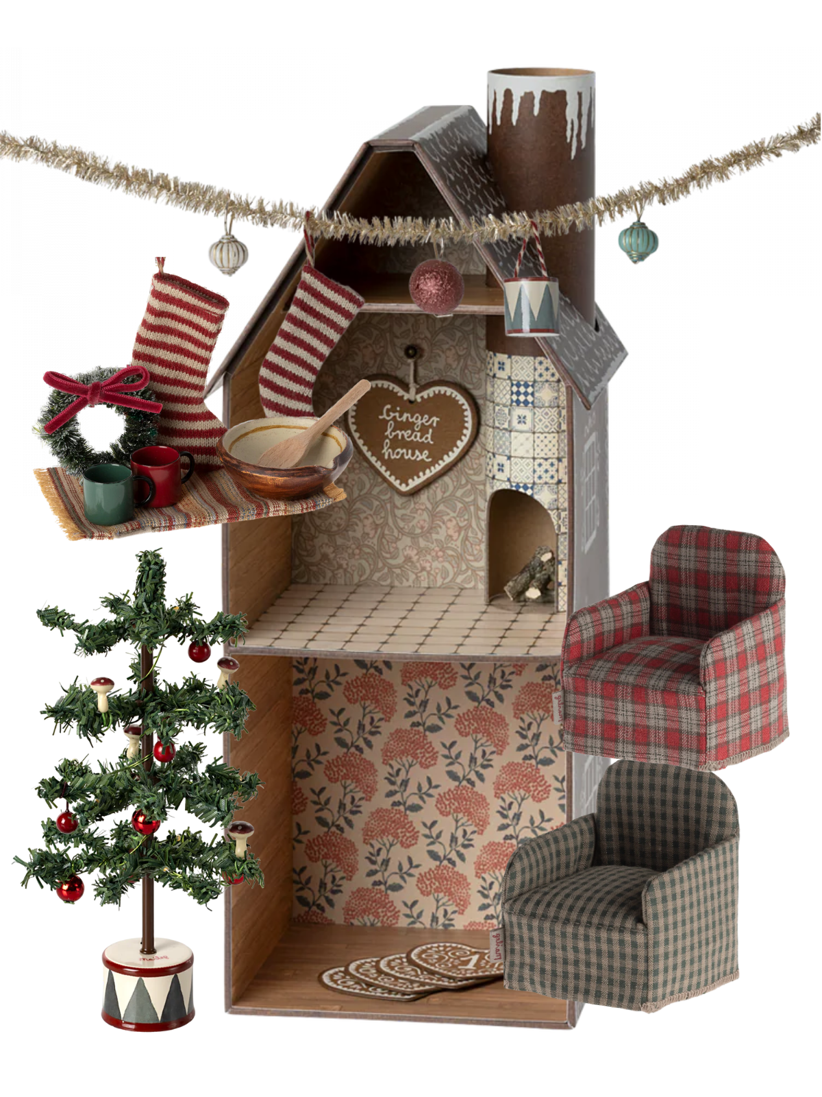 Large Gingerbread House Bundle Bundle Maileg