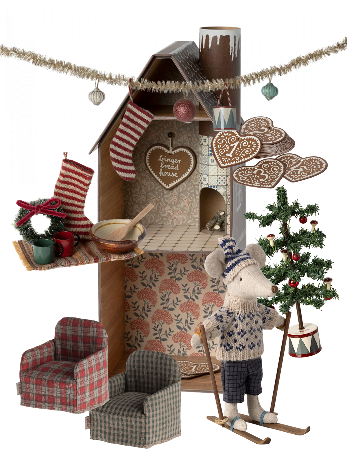 Large Gingerbread House Bundle Bundle Maileg
