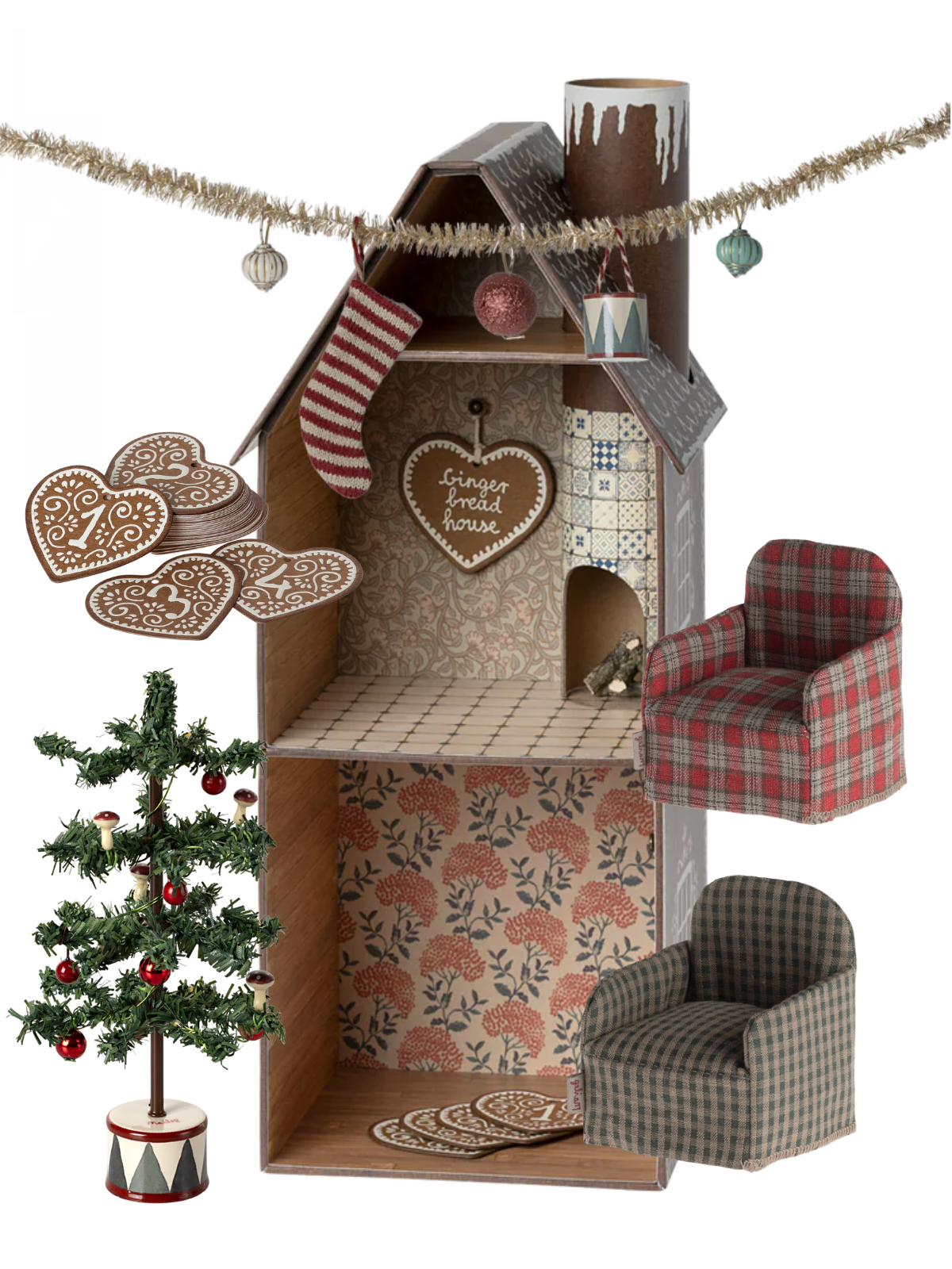 Large Gingerbread House Bundle Bundle Maileg   