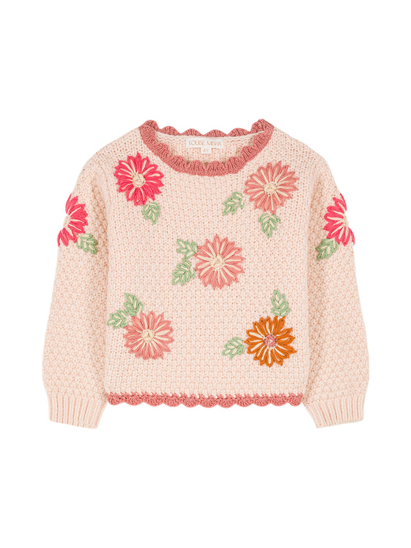 Acia Flower Sweater Sweaters Louise Misha Blush 3Y 