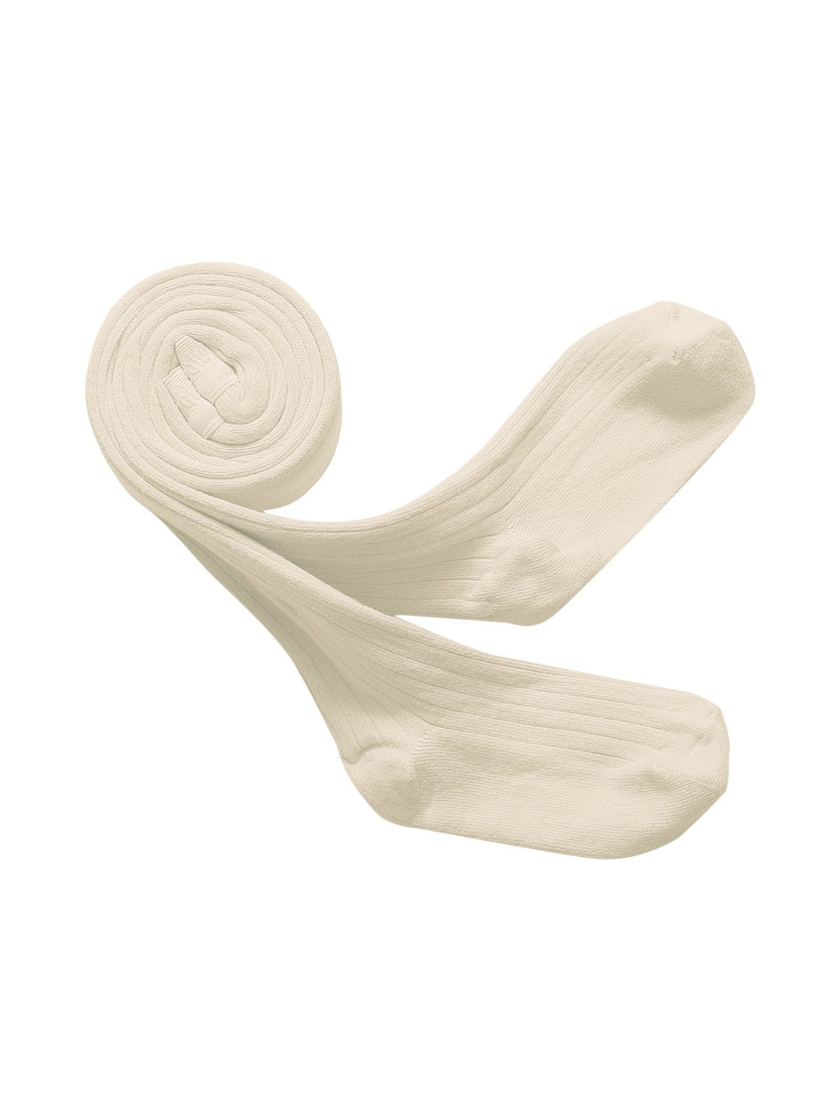 Louise Ribbed Tights Tights Collégien Ivory 6M