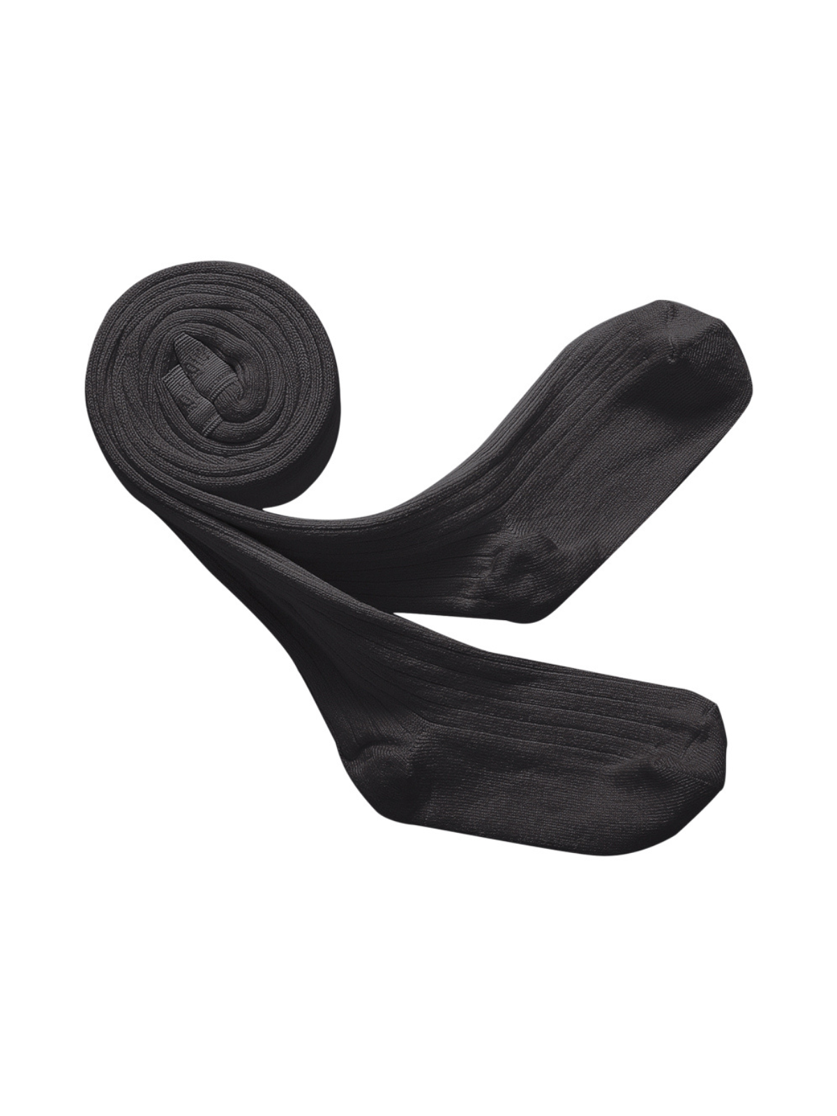 Louise Ribbed Tights Tights Collégien Charcoal Gray 6M