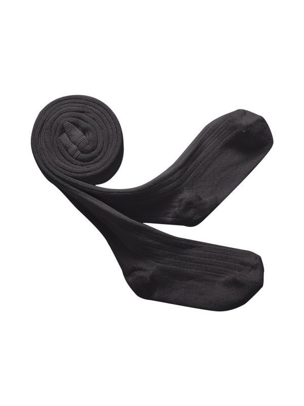 Louise Ribbed Tights Tights Collégien Charcoal Gray 6M