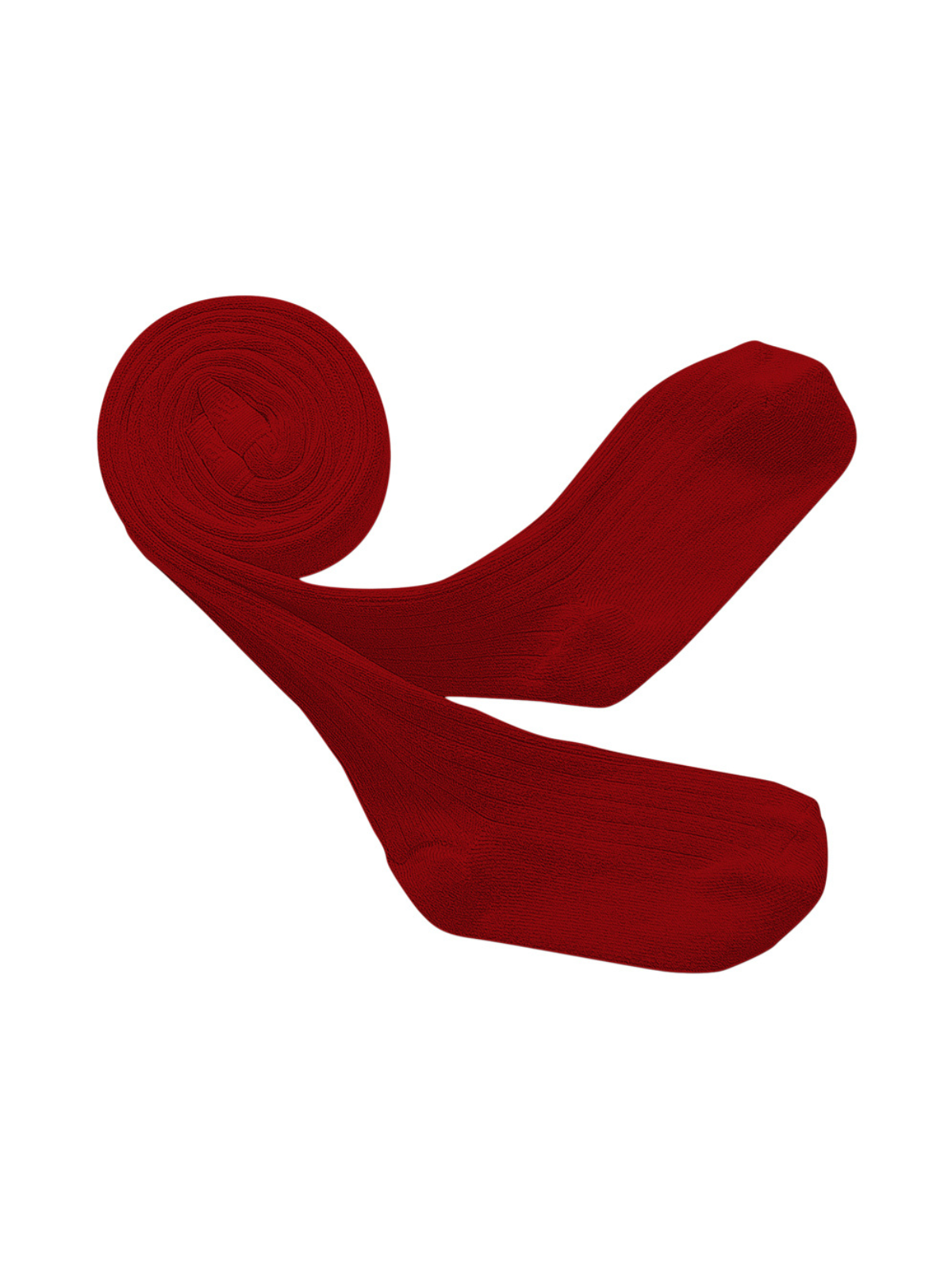 Louise Ribbed Tights Tights Collégien Red 6M