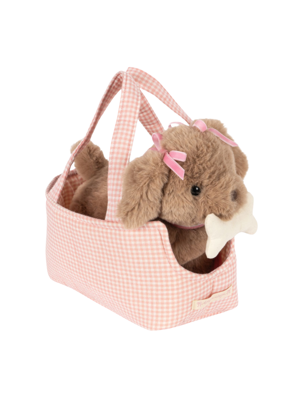 maude the puppy  plush flatlay