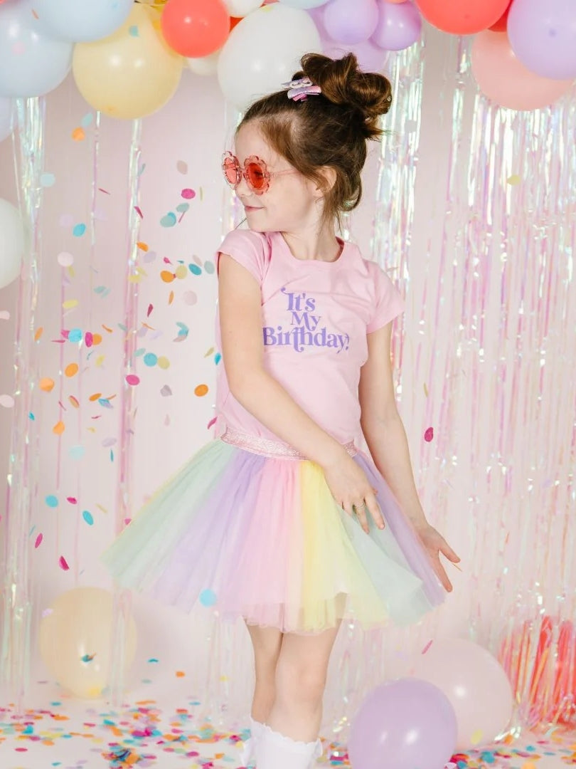 Glitter 4th Birthday Hair Clip Hair Accessories Sweet Wink   