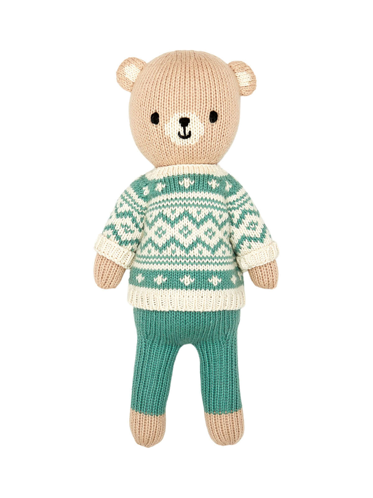 Winter Sweater Bear - Green Plush Tun Tun   