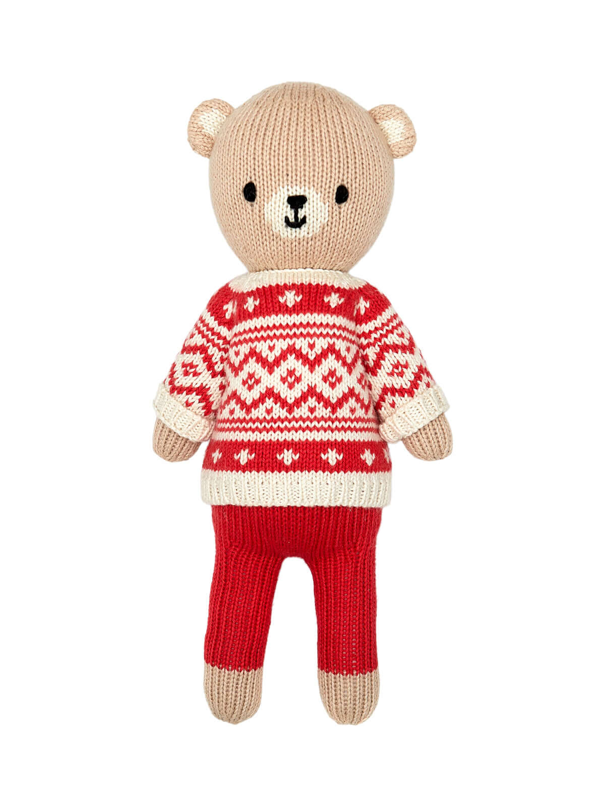 Winter Sweater Bear - Red Plush Tun Tun   